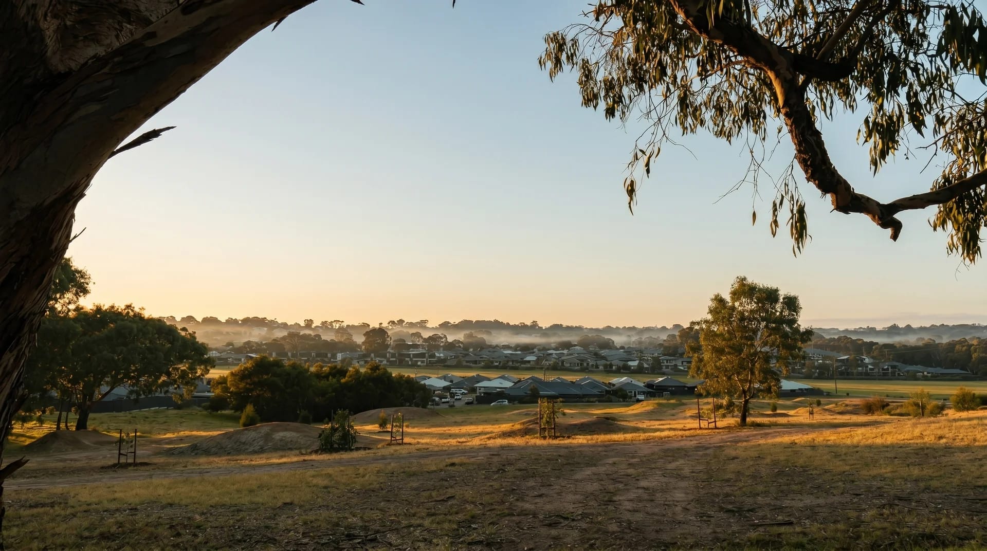 Peaceful Adelaide Hills landscape near Mount Barker